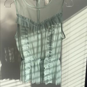 Beautiful sea foam top